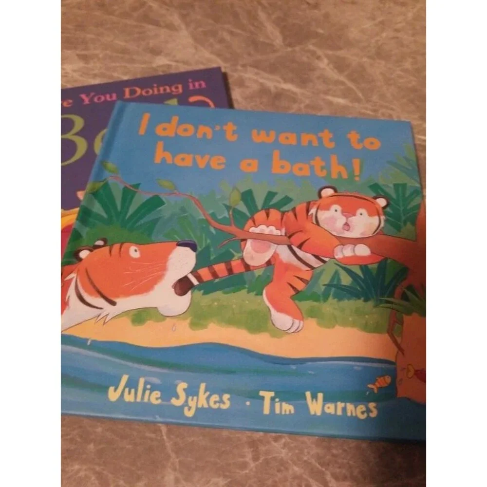 Children's books collection in carrying case